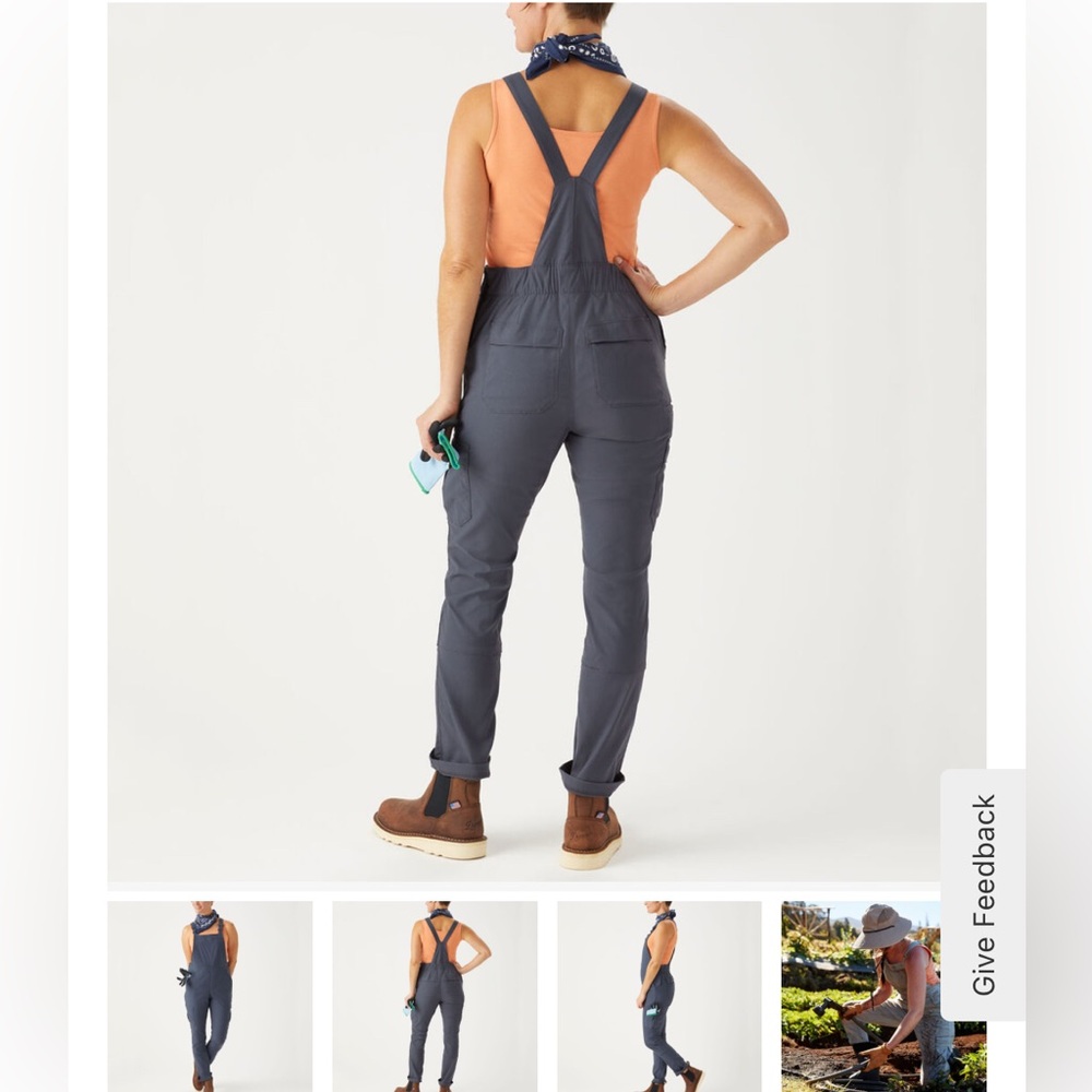 Duluth Trading Co Dry On The Fly Overalls, size 18 Regular - Picture 7 of 10